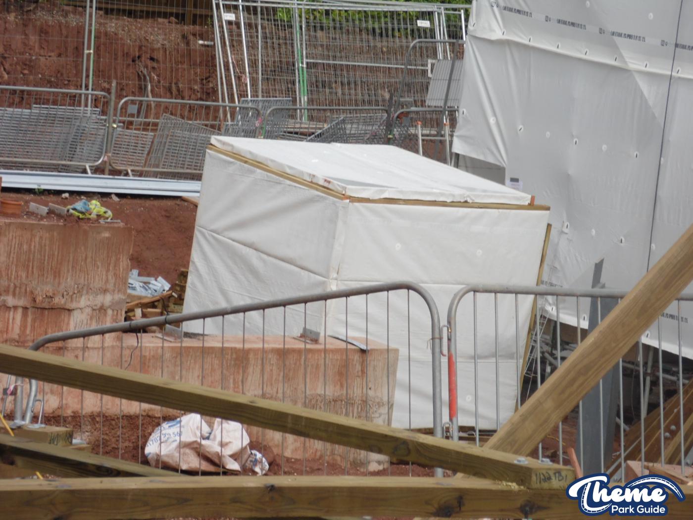 , Work continues down the bottom of the site