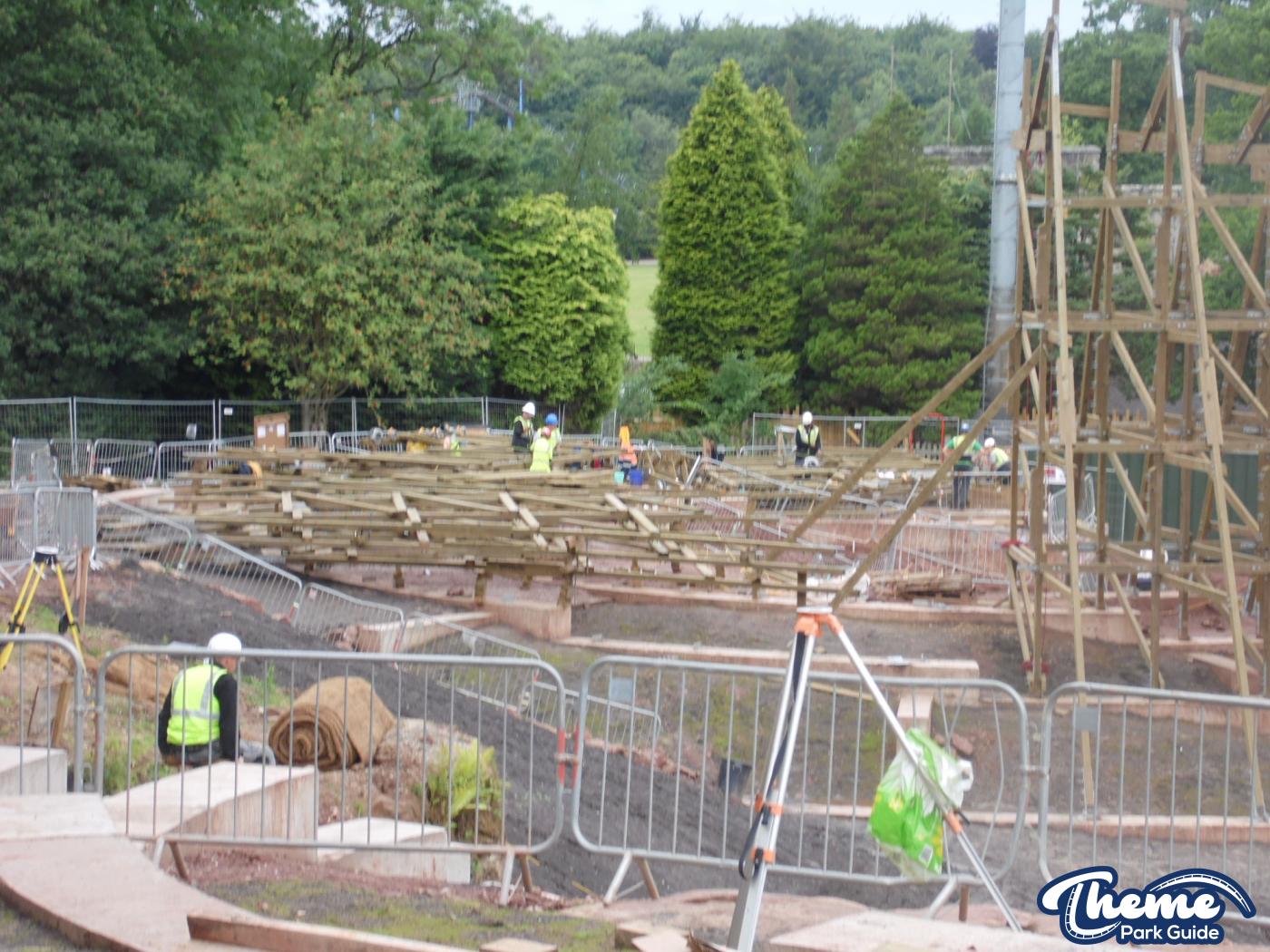 , Work continues down the bottom of the site