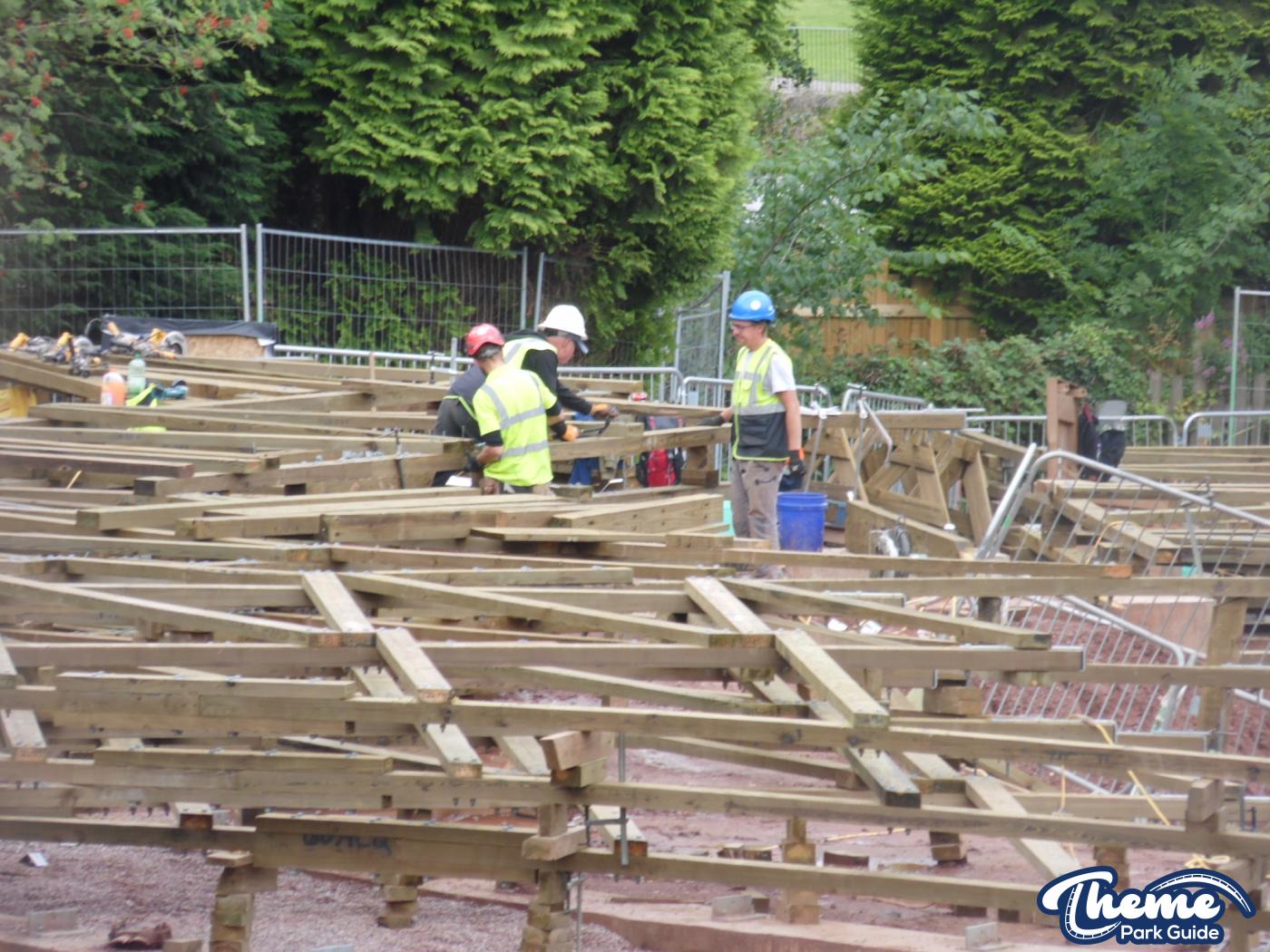 , Work continues down the bottom of the site