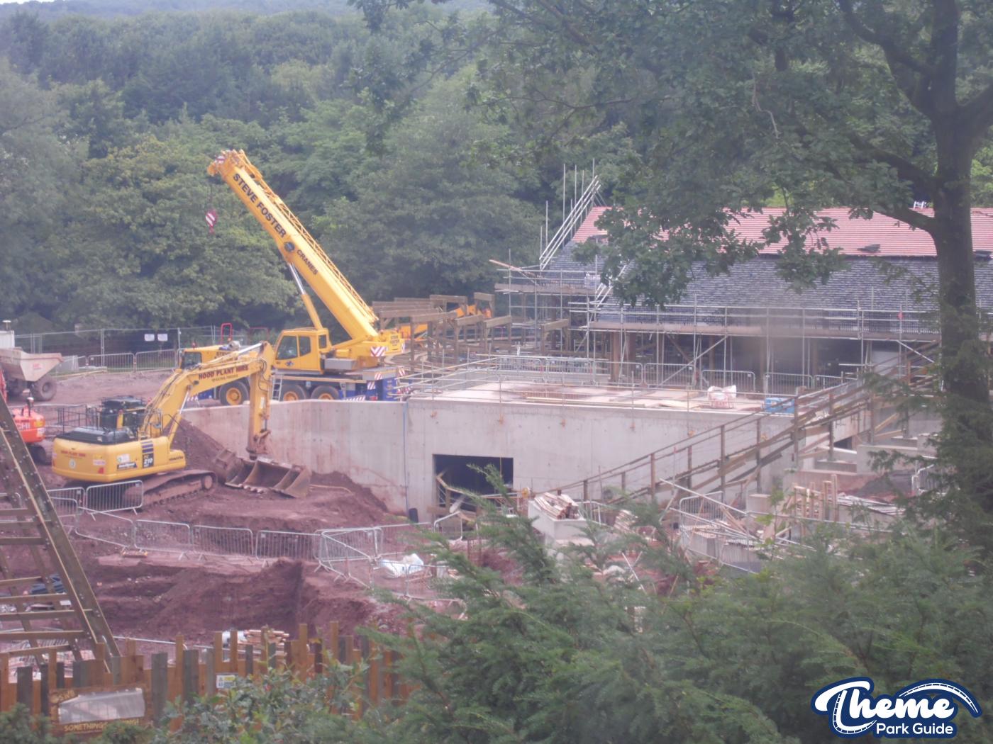 , Work continues down the bottom of the site
