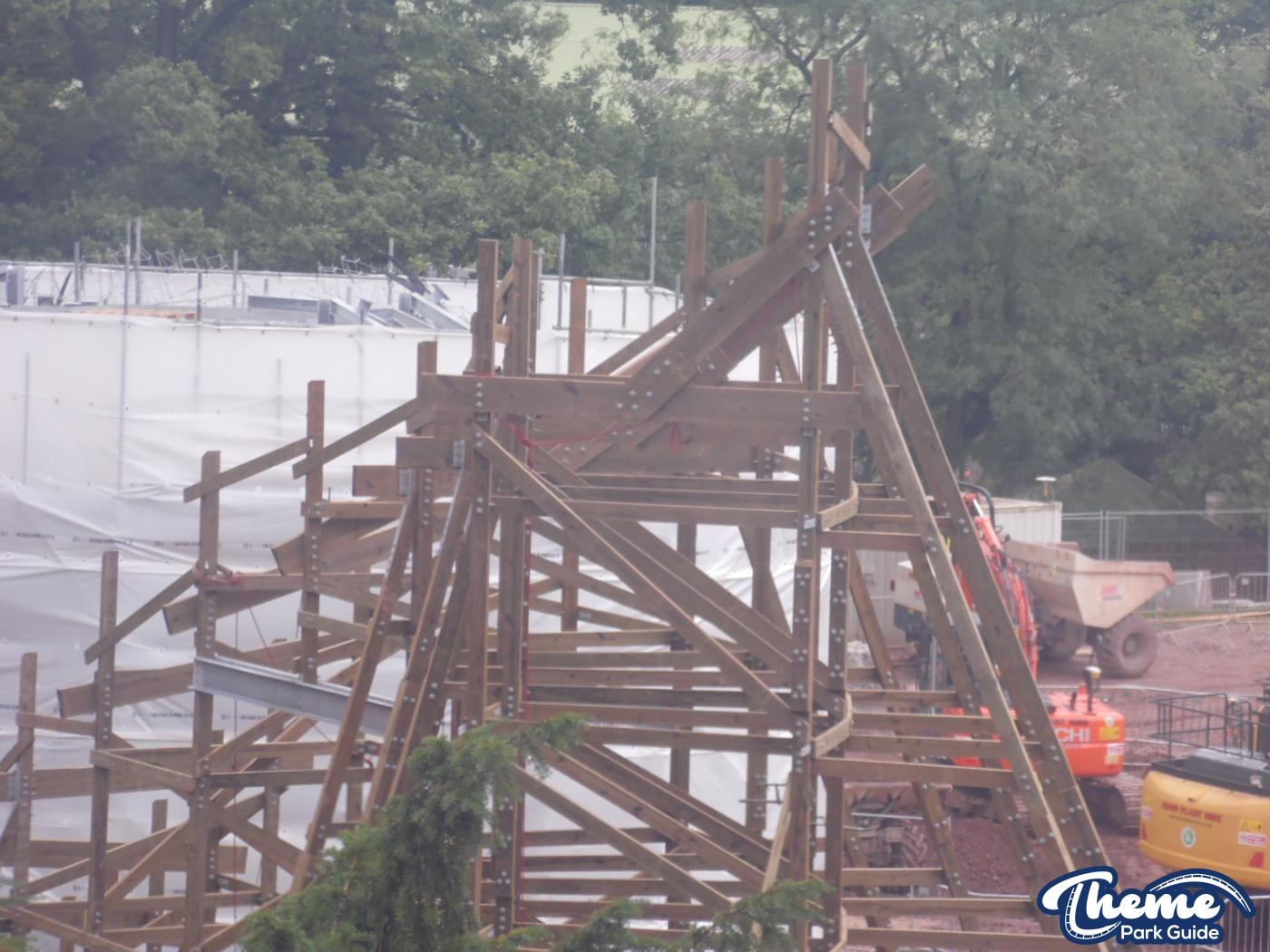 , Work continues down the bottom of the site