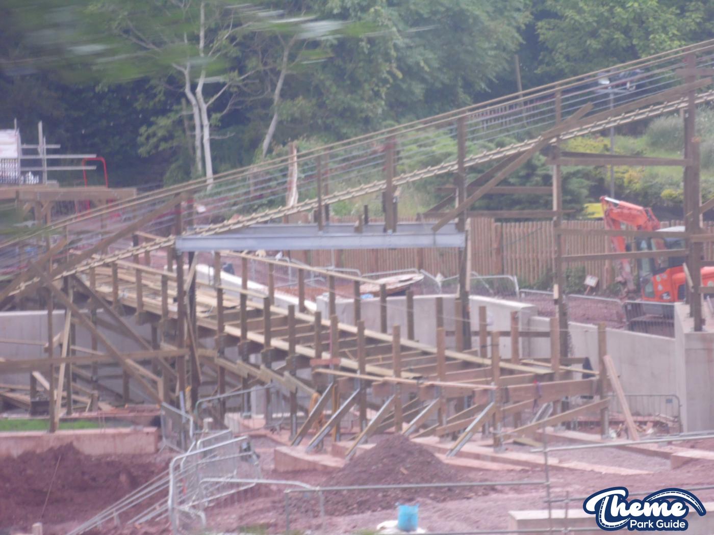 , Work continues down the bottom of the site
