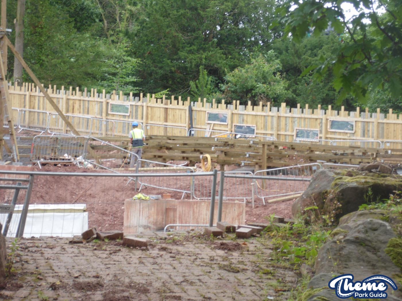 , Work continues down the bottom of the site