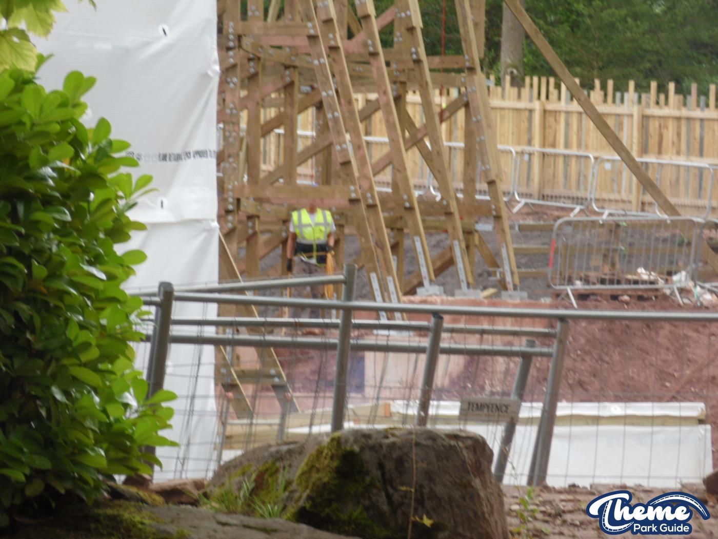 , Work continues down the bottom of the site