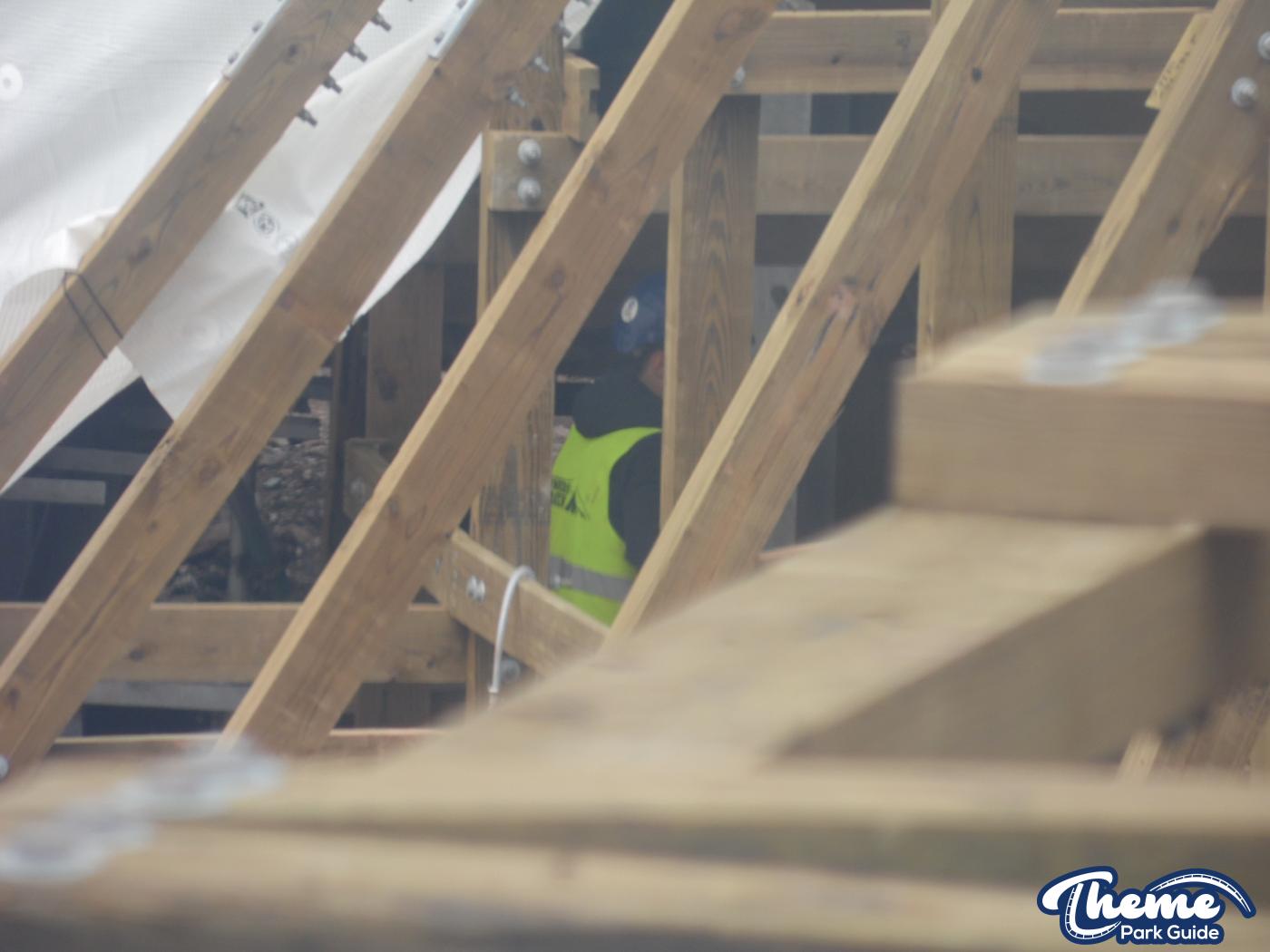 , Work continues down the bottom of the site