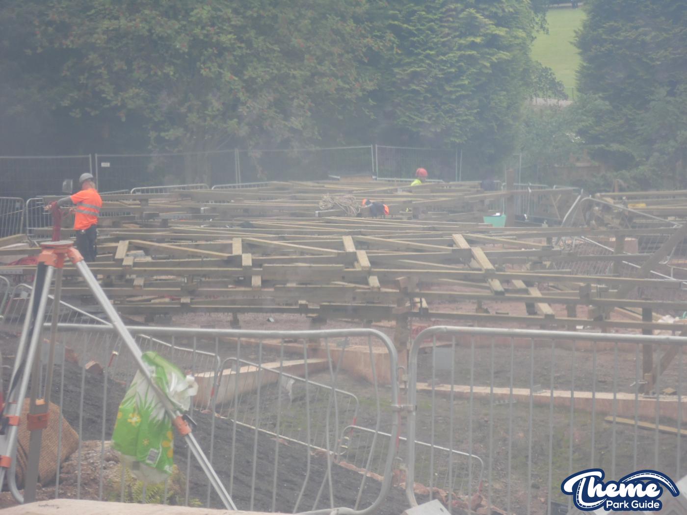 , Work continues down the bottom of the site