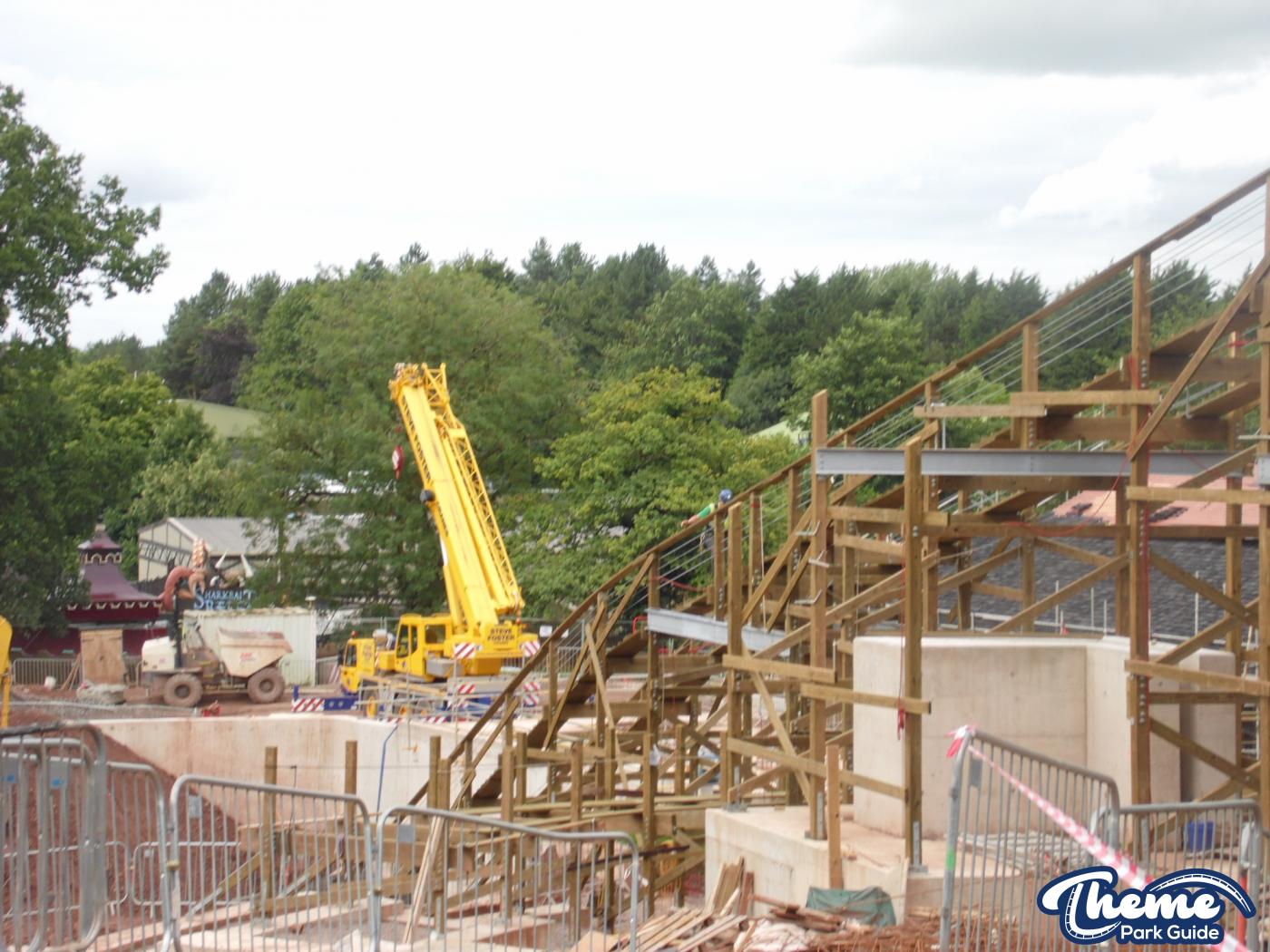 , Work continues down the bottom of the site