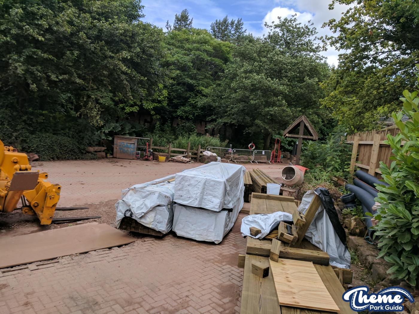 , Work continues down the bottom of the site