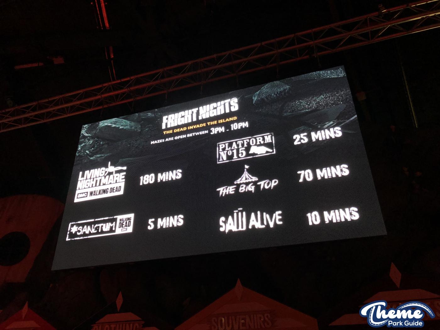 Thorpe Park - Fright Nights 2017