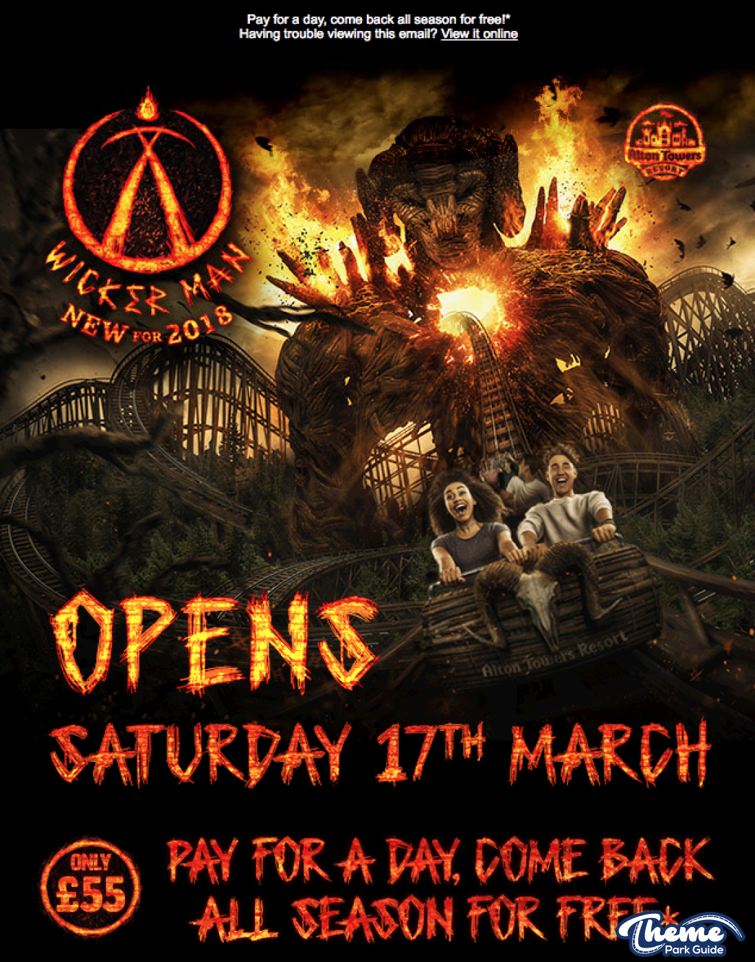 , Wicker Man Opens 17th March
