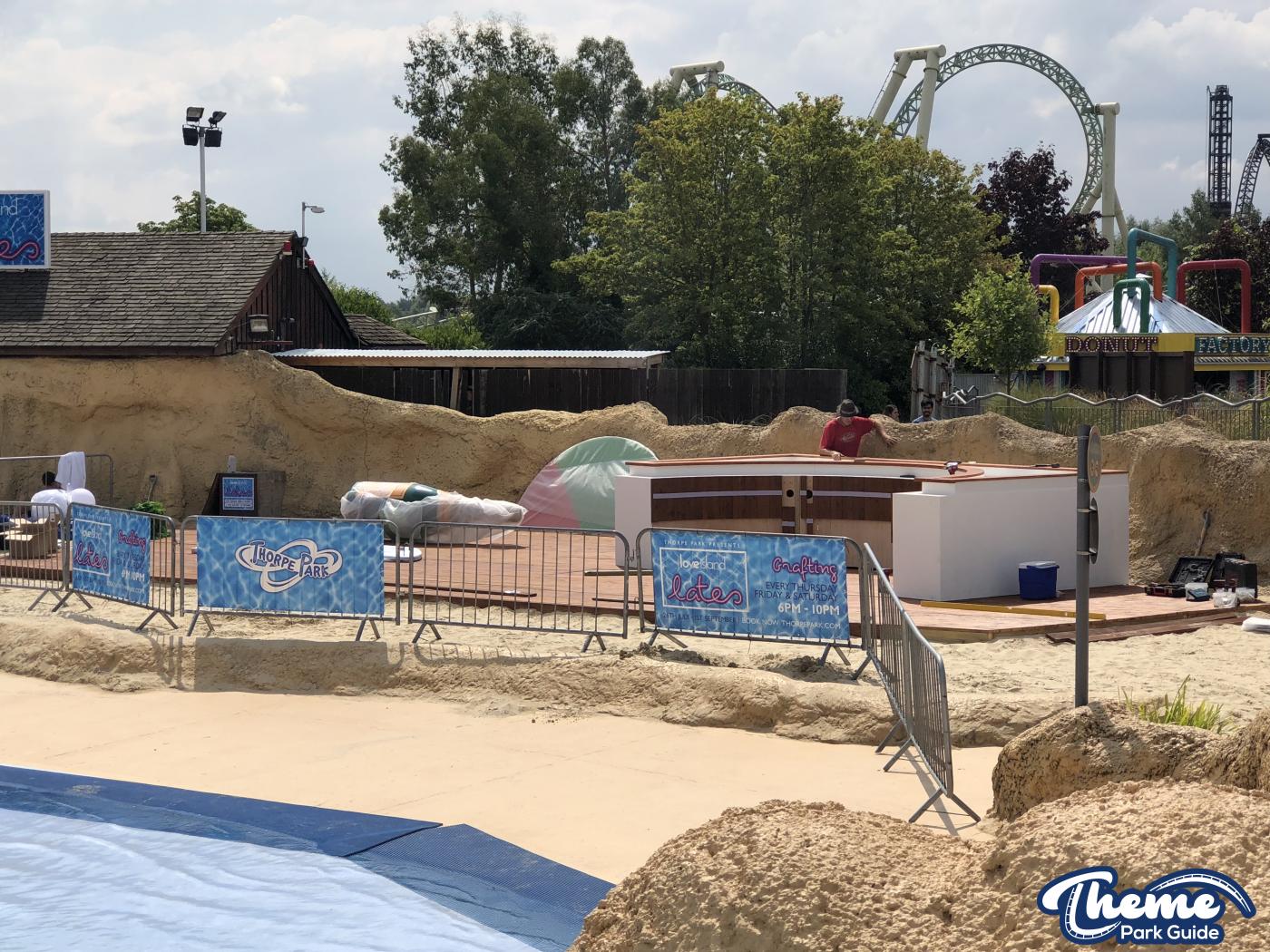 Love Island Lates Construction Begins