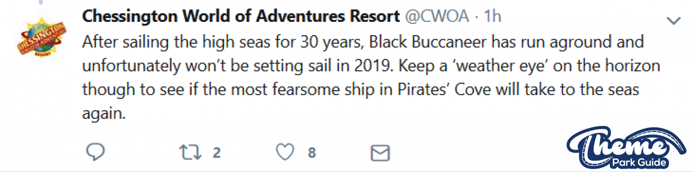 Black Buccaneer Closes Forever