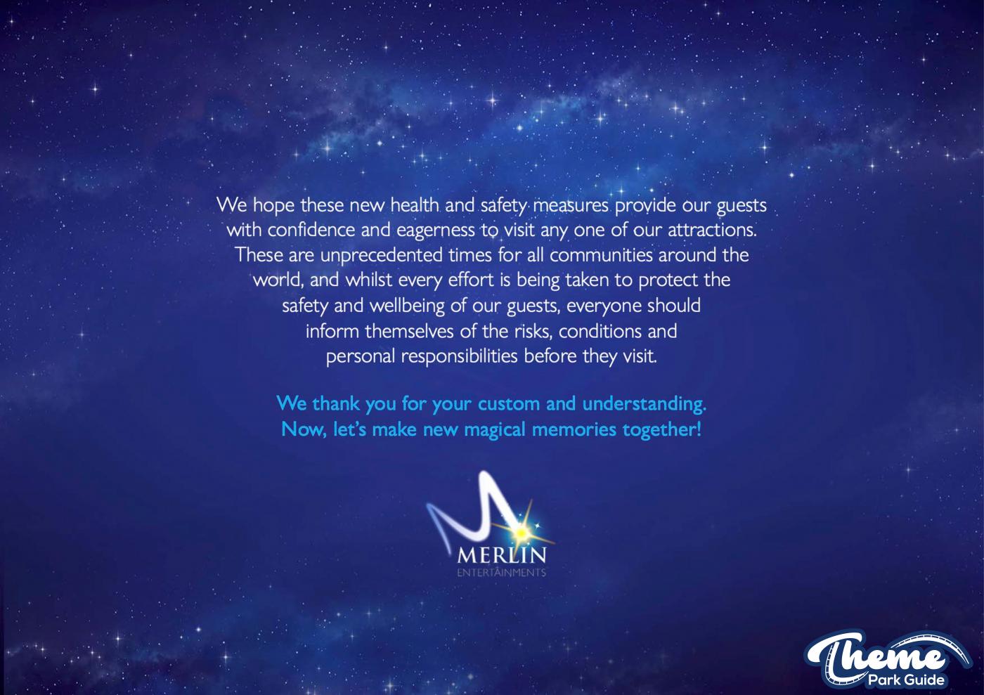 Merlin Entertainments Announce Covid 19 Measures