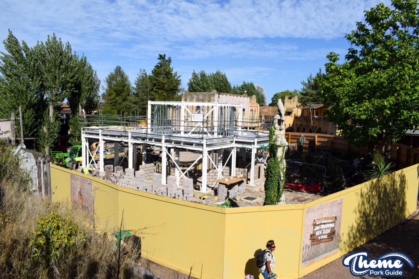 Construction Work For Croc Drop Ride Station Begins