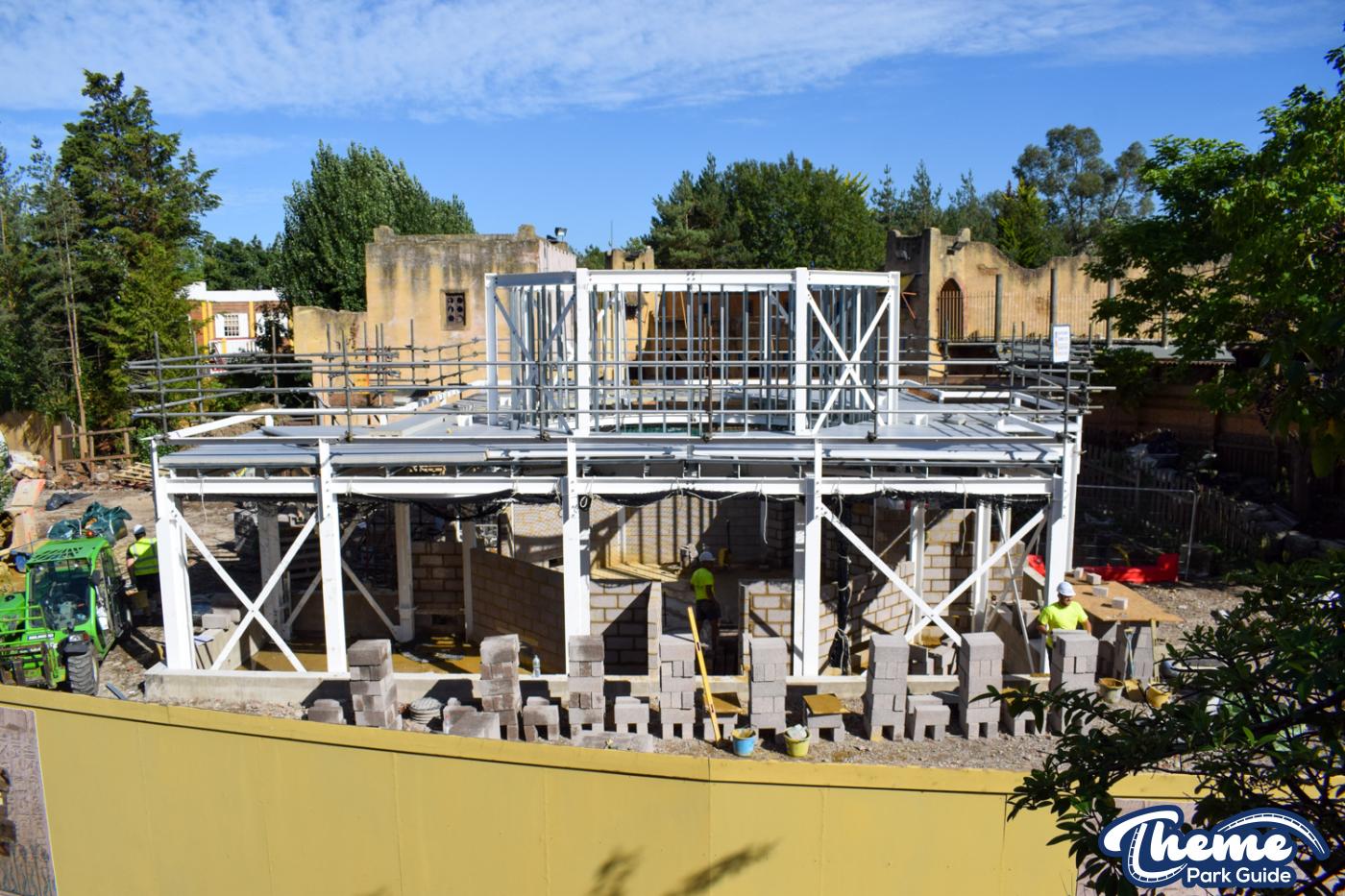Construction Work For Croc Drop Ride Station Begins