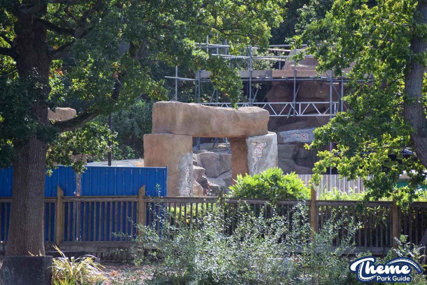 Flying Theatre Construction Almost Complete