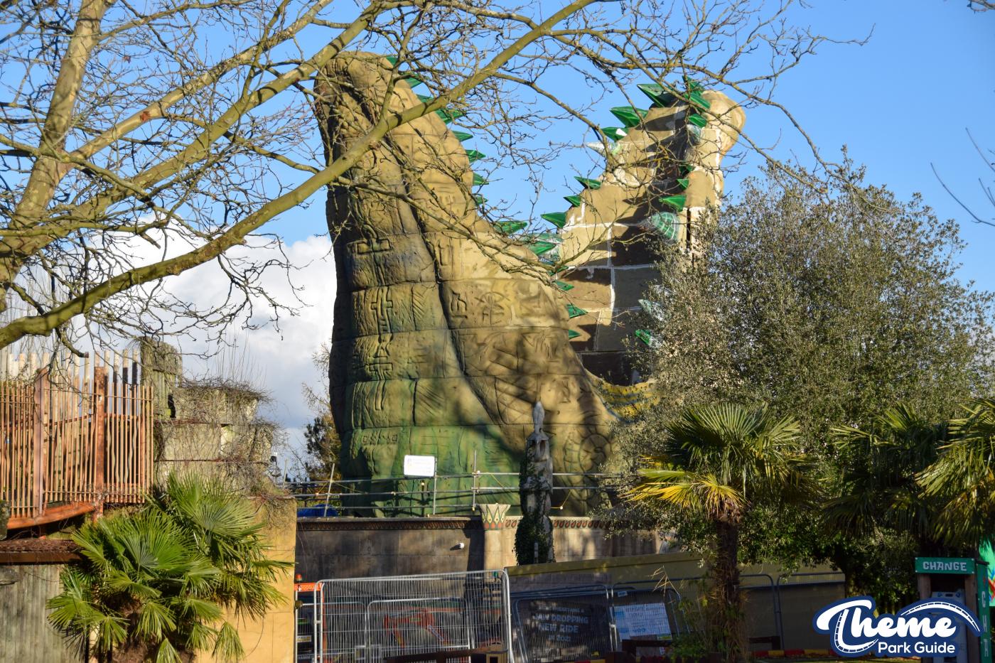 Chessington Drop Tower Crocodile Installed