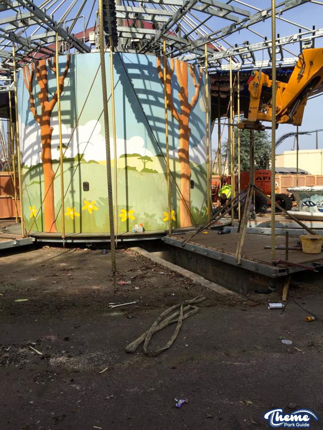 Thorpe Park Rangers Carousel Removal Begins