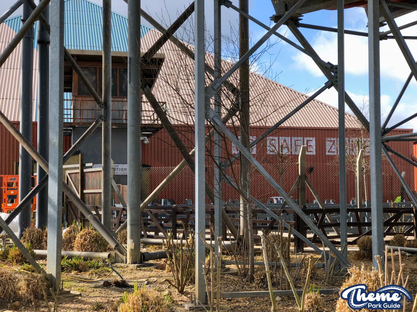 First Look At Walking Dead The Ride Construction