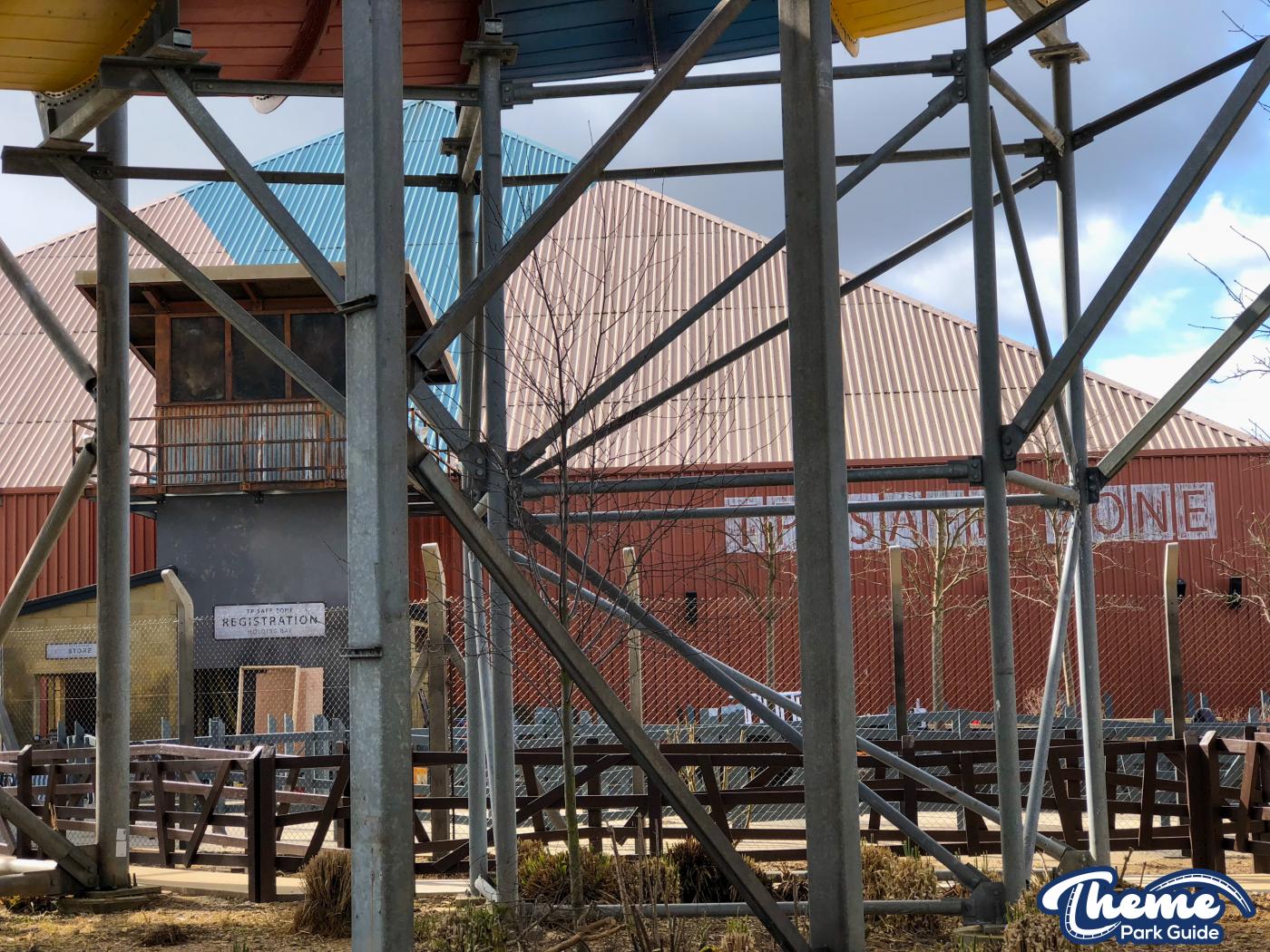 First Look At Walking Dead The Ride Construction