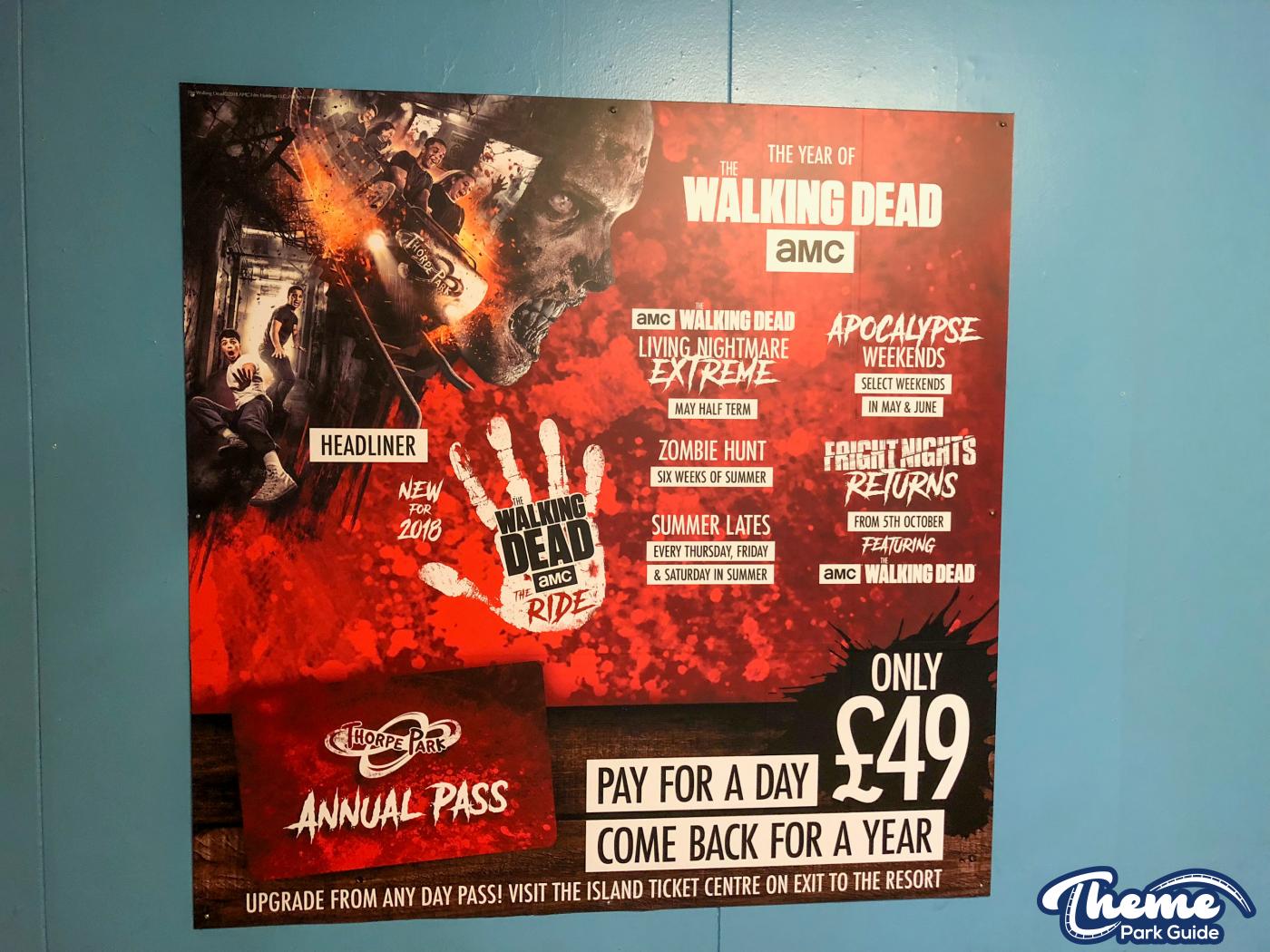 First Look At Walking Dead The Ride Construction