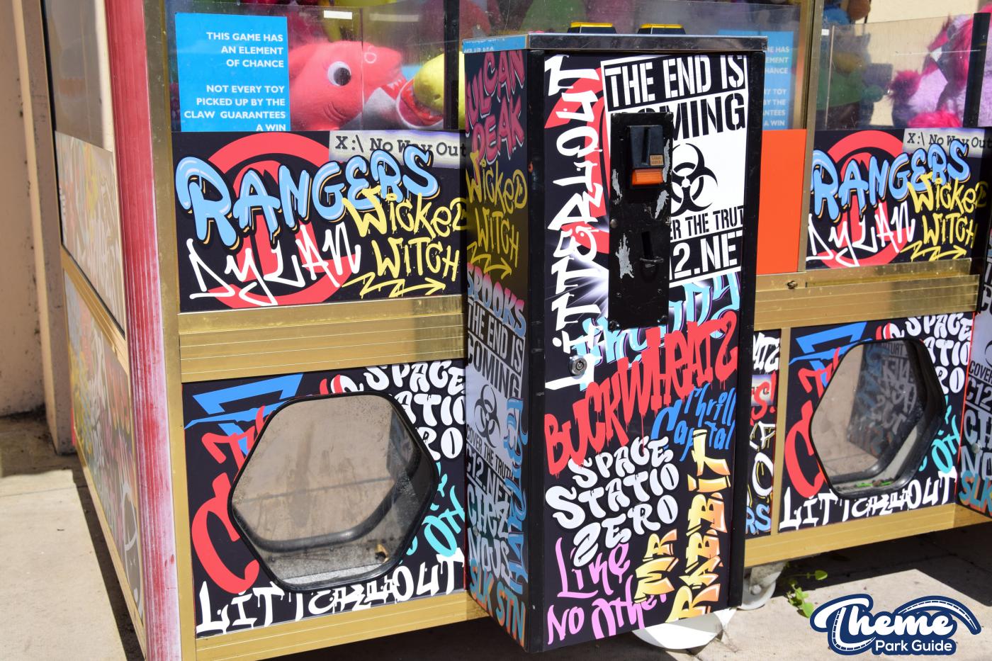 Thorpe Park Adds Retro Graffiti To Arcade Machines