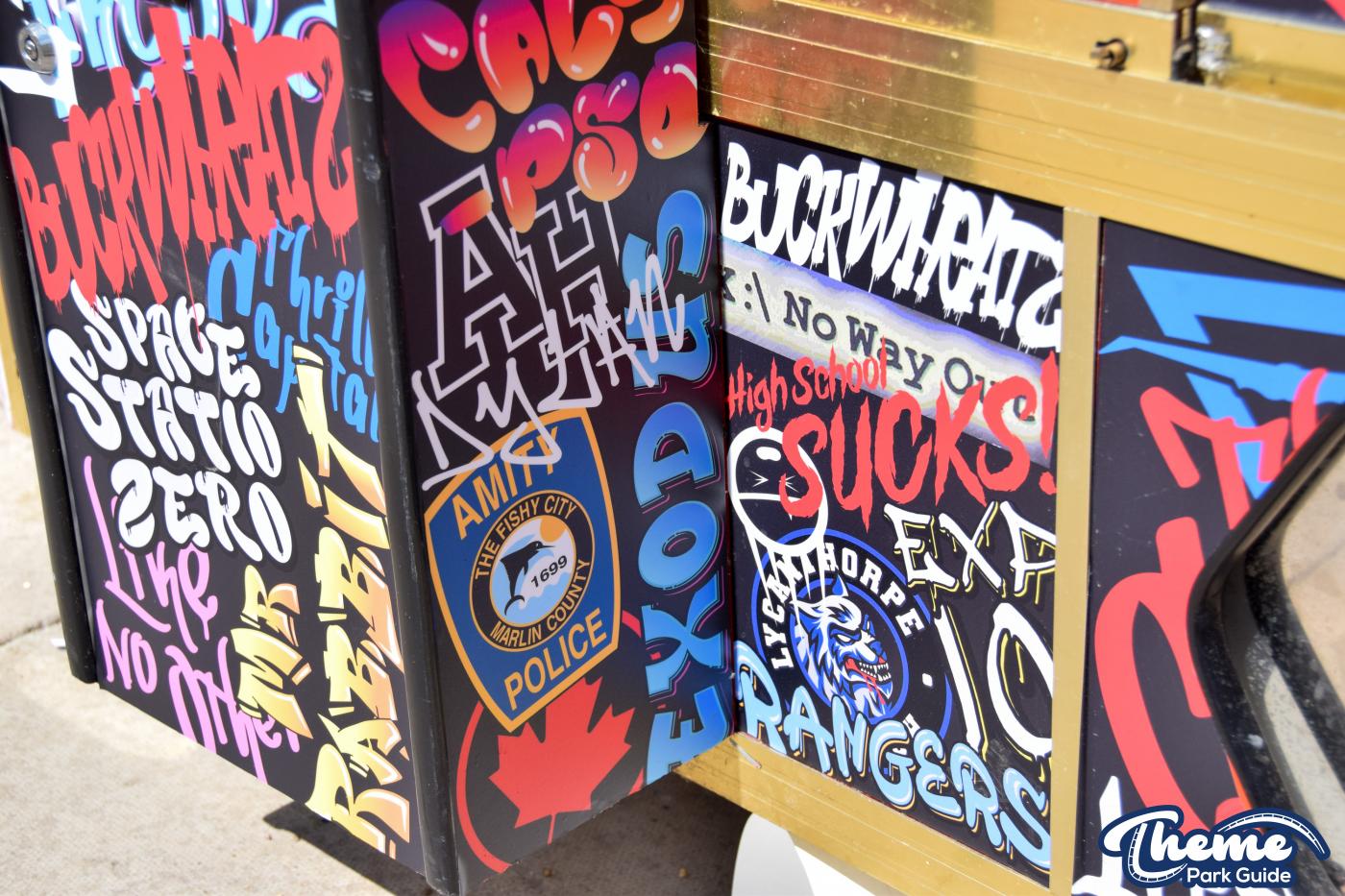 Thorpe Park Adds Retro Graffiti To Arcade Machines