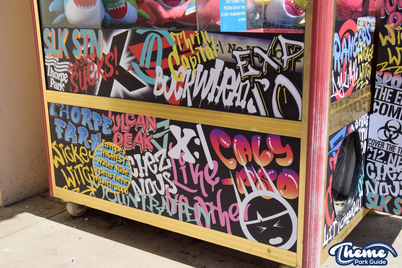 Thorpe Park Adds Retro Graffiti To Arcade Machines