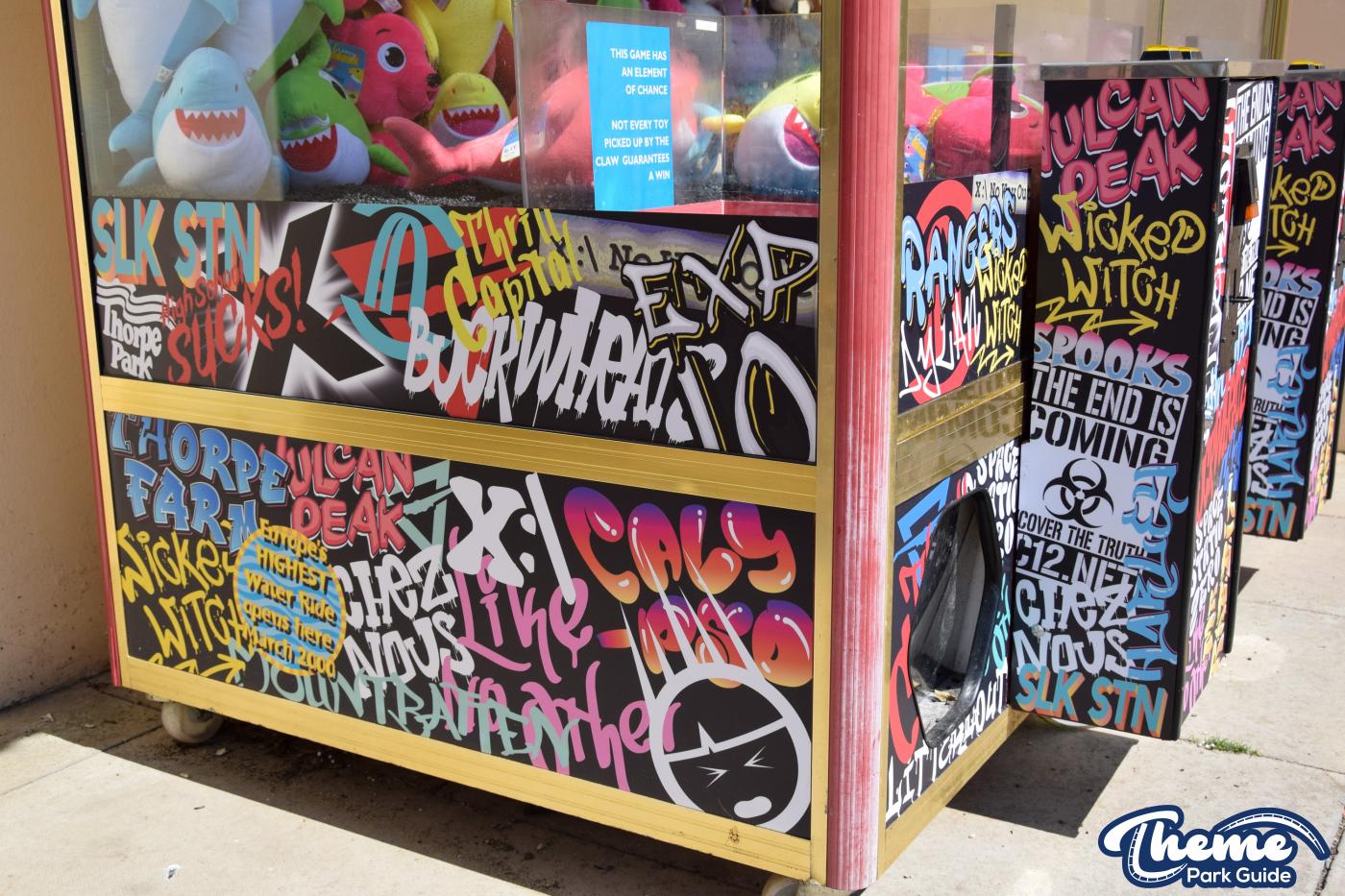 Thorpe Park Adds Retro Graffiti To Arcade Machines