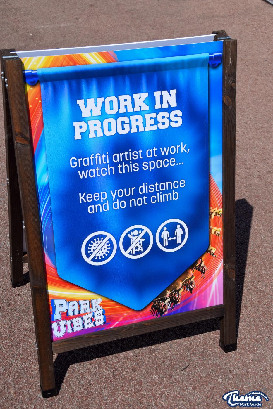 New Graffiti Artist Wall At Thorpe Park