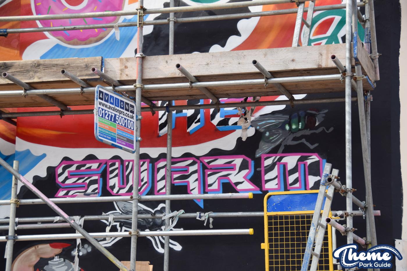 Thorpe Park Graffiti Wall Almost Complete