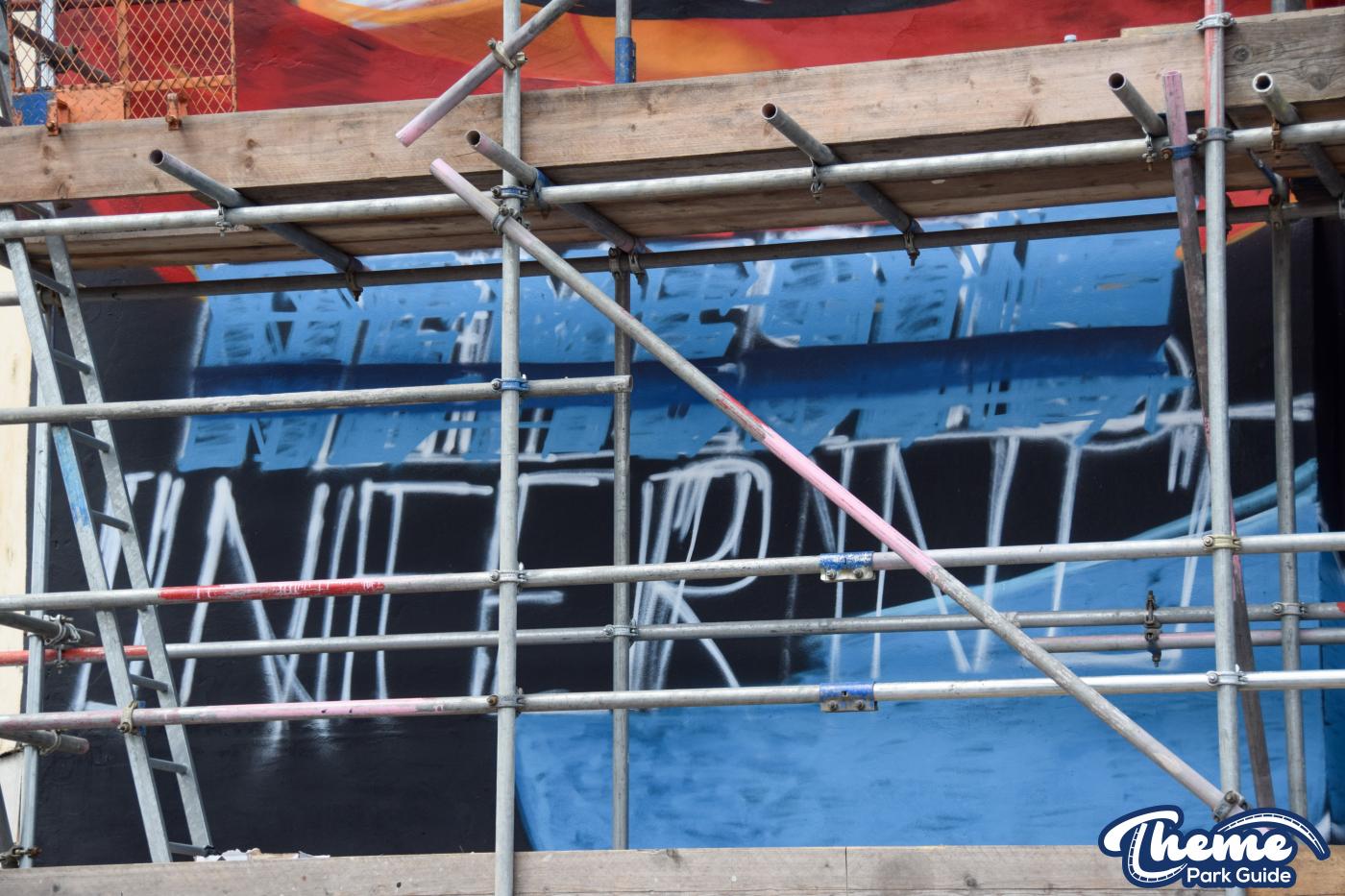 Work Beings On Thorpe Park Graffiti Mural