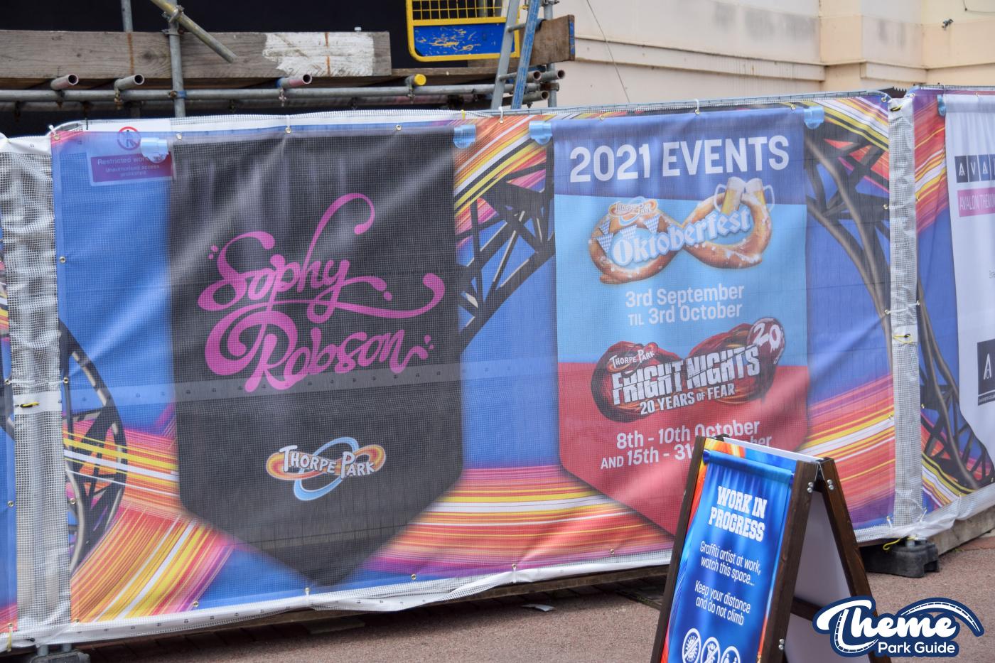 Work Beings On Thorpe Park Graffiti Mural