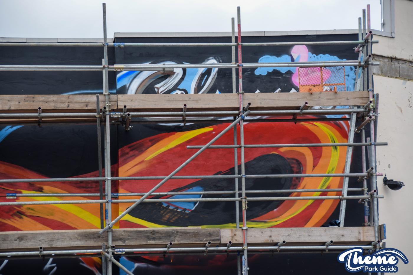 Work Beings On Thorpe Park Graffiti Mural