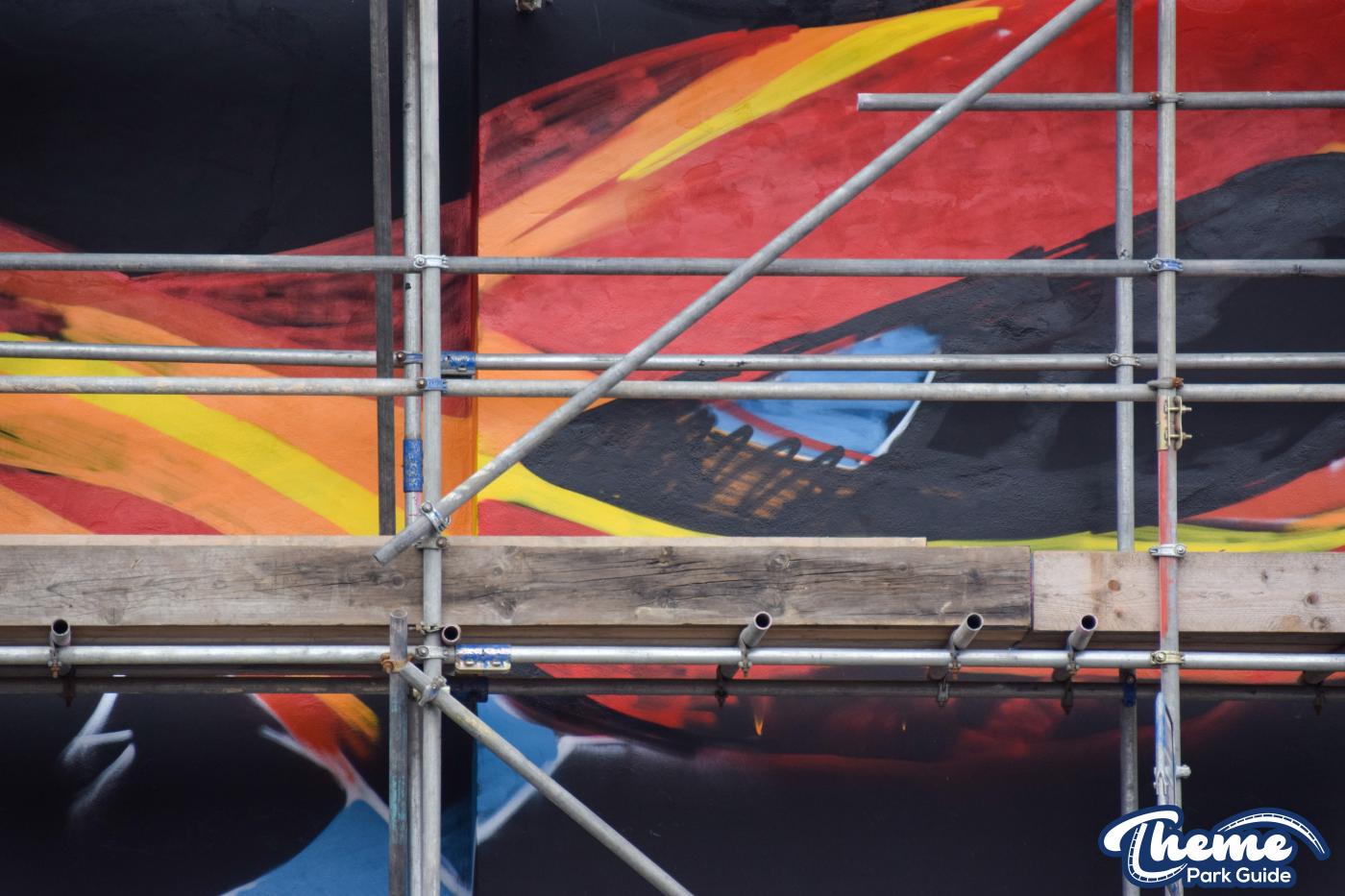 Work Beings On Thorpe Park Graffiti Mural