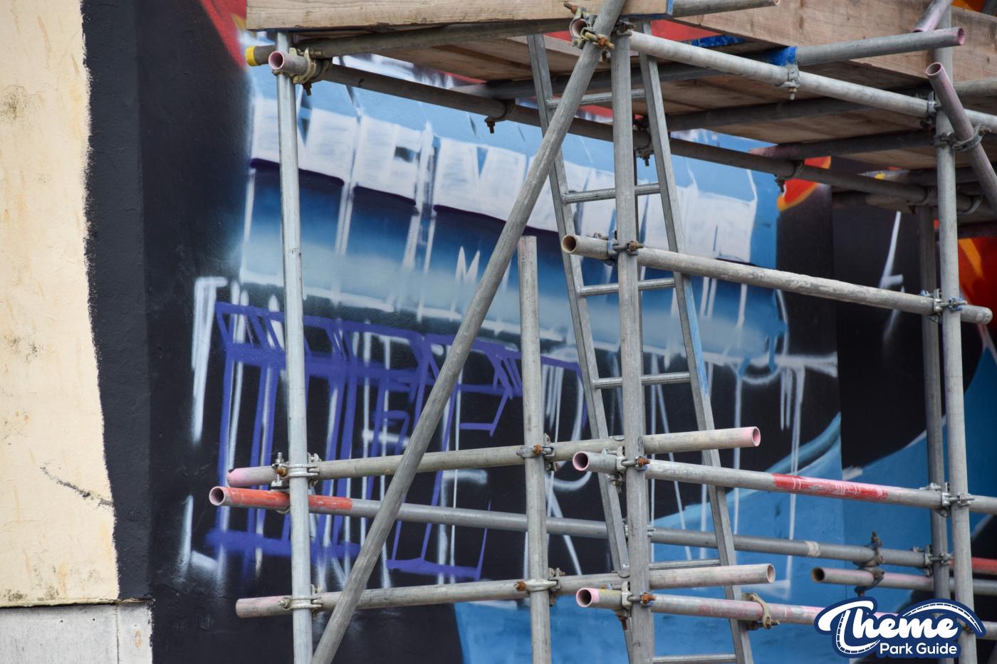 Work Beings On Thorpe Park Graffiti Mural