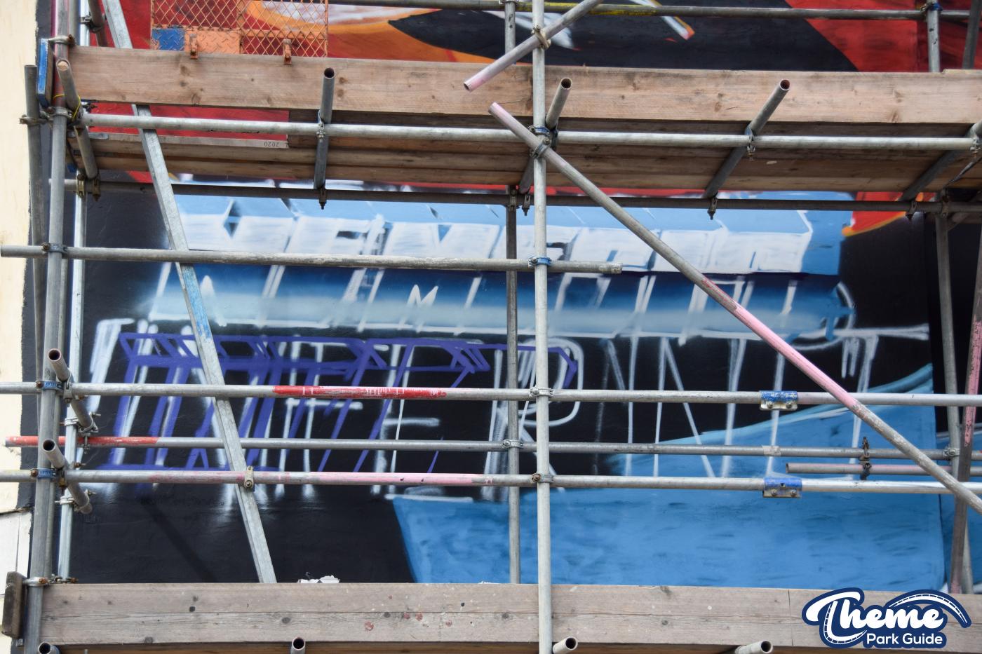 Work Beings On Thorpe Park Graffiti Mural