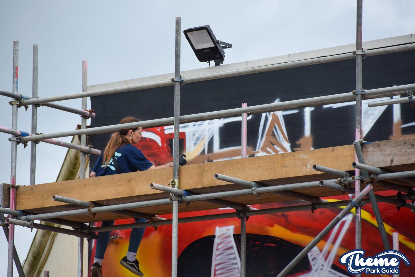 Work Beings On Thorpe Park Graffiti Mural