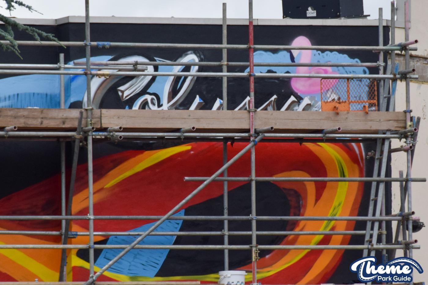 Work Beings On Thorpe Park Graffiti Mural