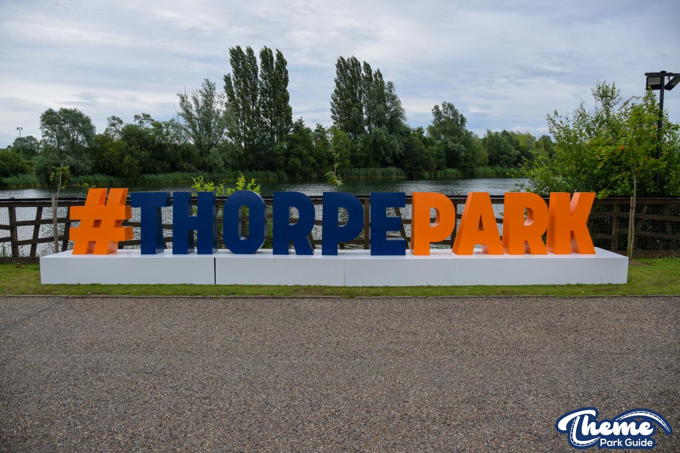 Hashtag Thorpe Park Sign Installed