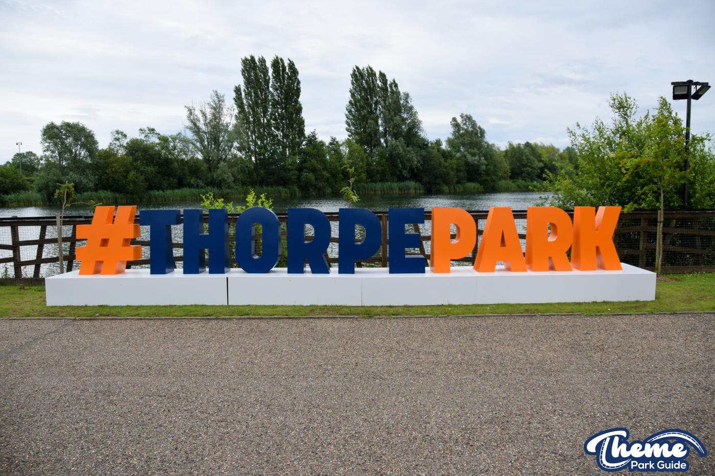 Hashtag Thorpe Park Sign Installed