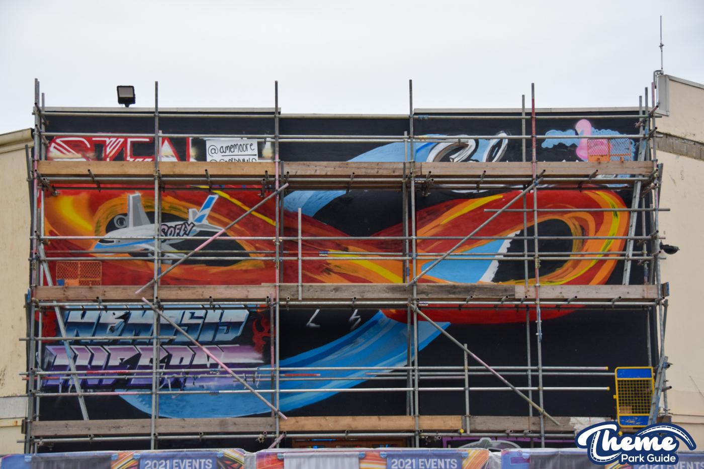 Dock Yard Spray Paint Wall Update