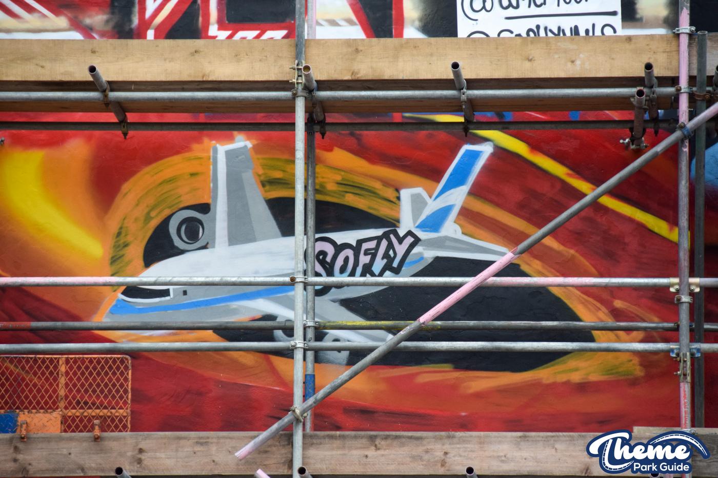 Dock Yard Spray Paint Wall Update