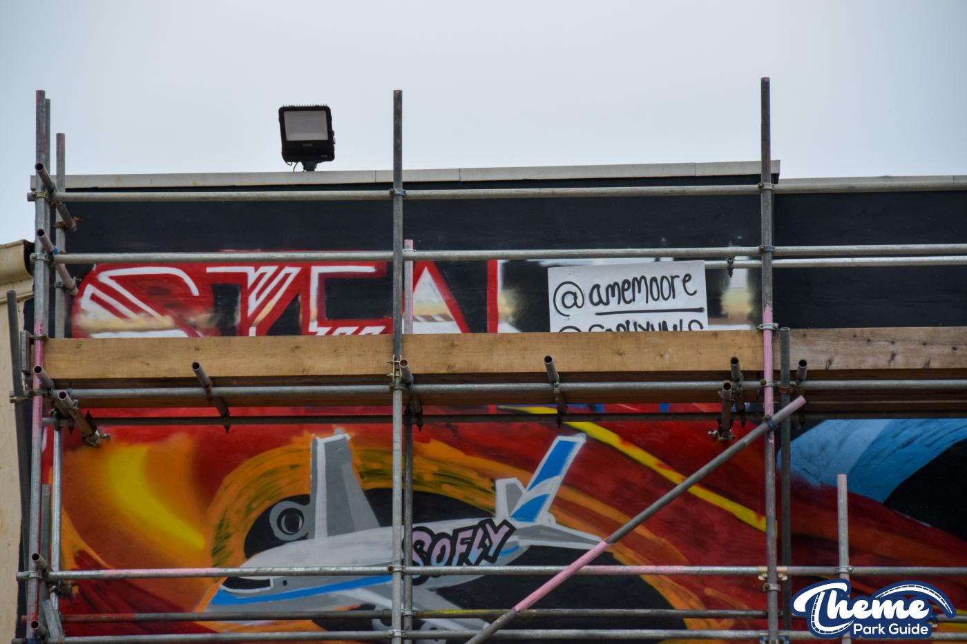 Dock Yard Spray Paint Wall Update