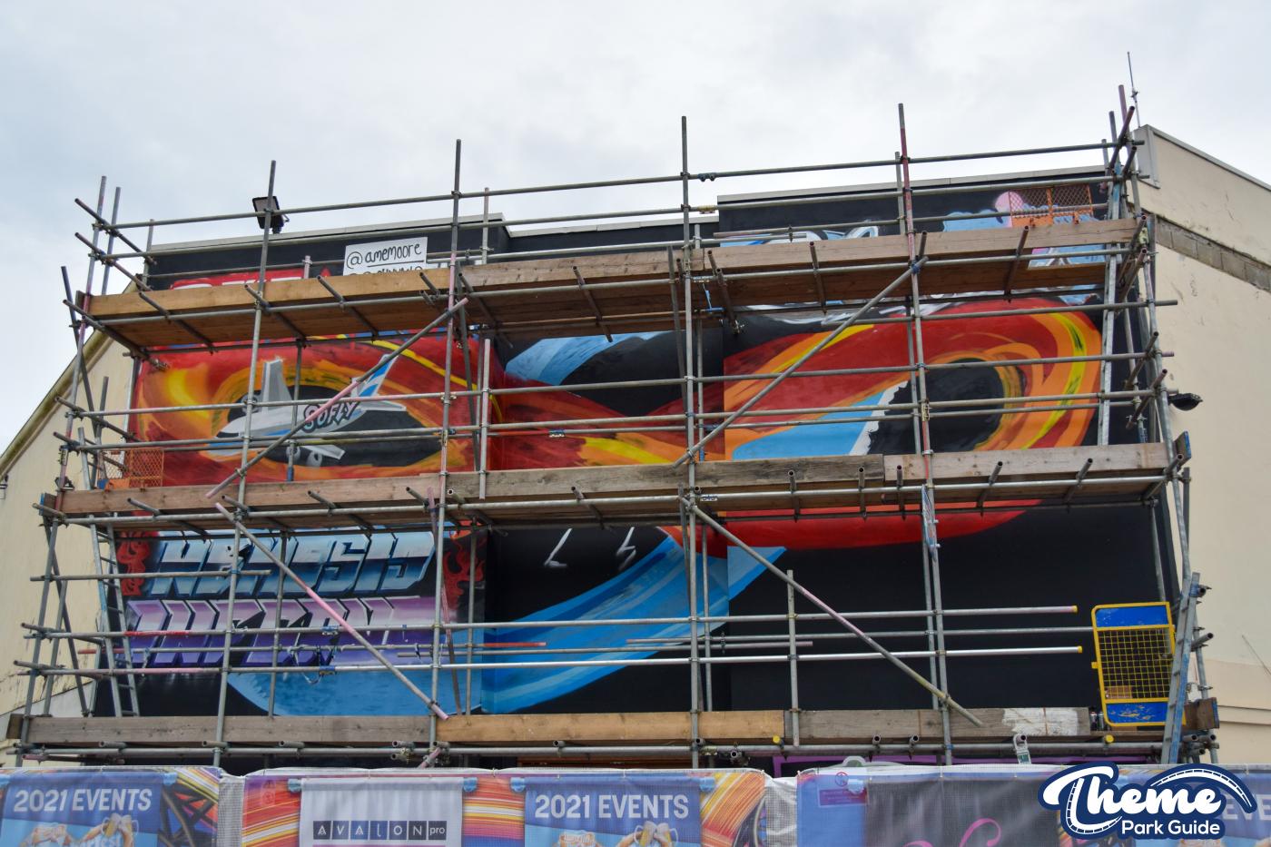 Dock Yard Spray Paint Wall Update