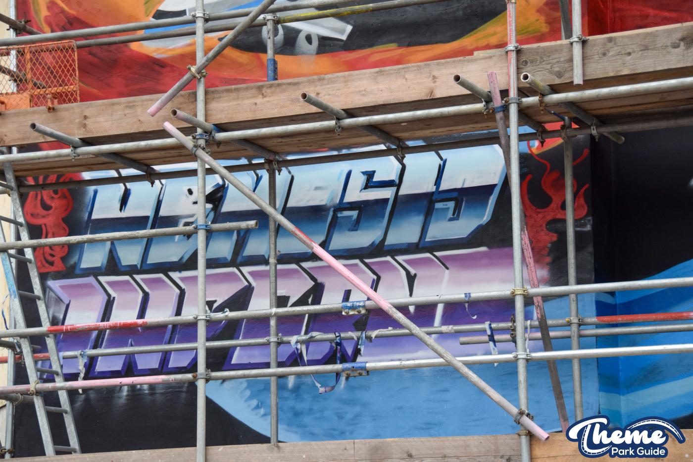 Dock Yard Spray Paint Wall Update