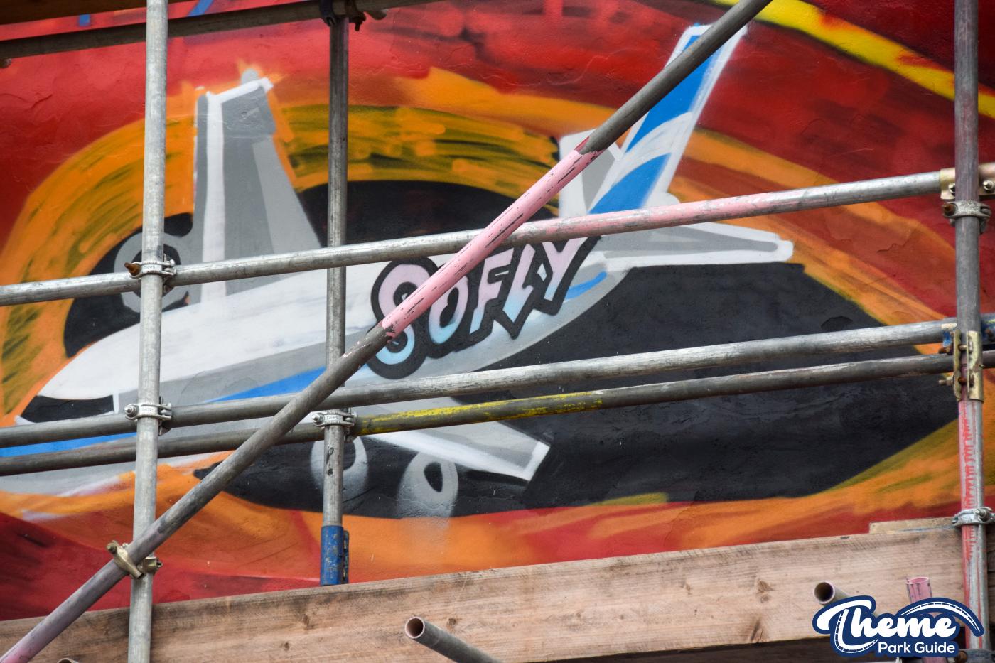 Dock Yard Spray Paint Wall Update