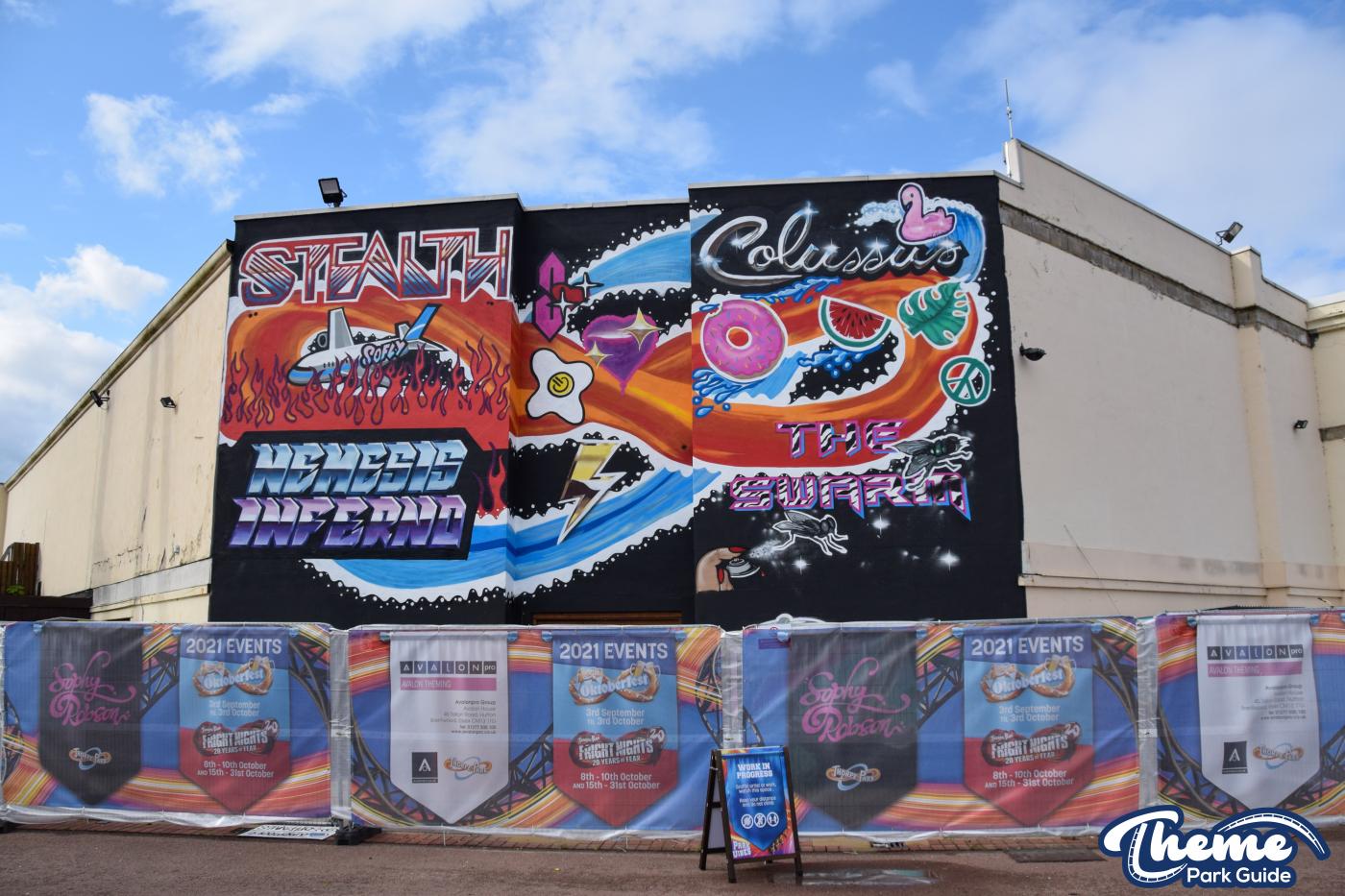 Graffiti Mural Revelled As Scaffolding Comes Down