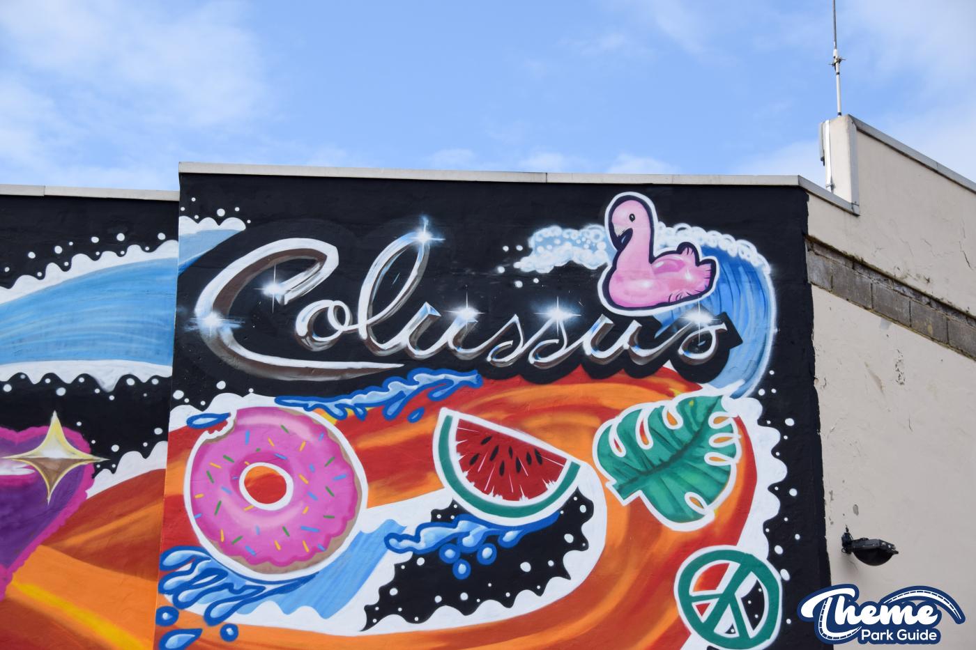 Graffiti Mural Revelled As Scaffolding Comes Down