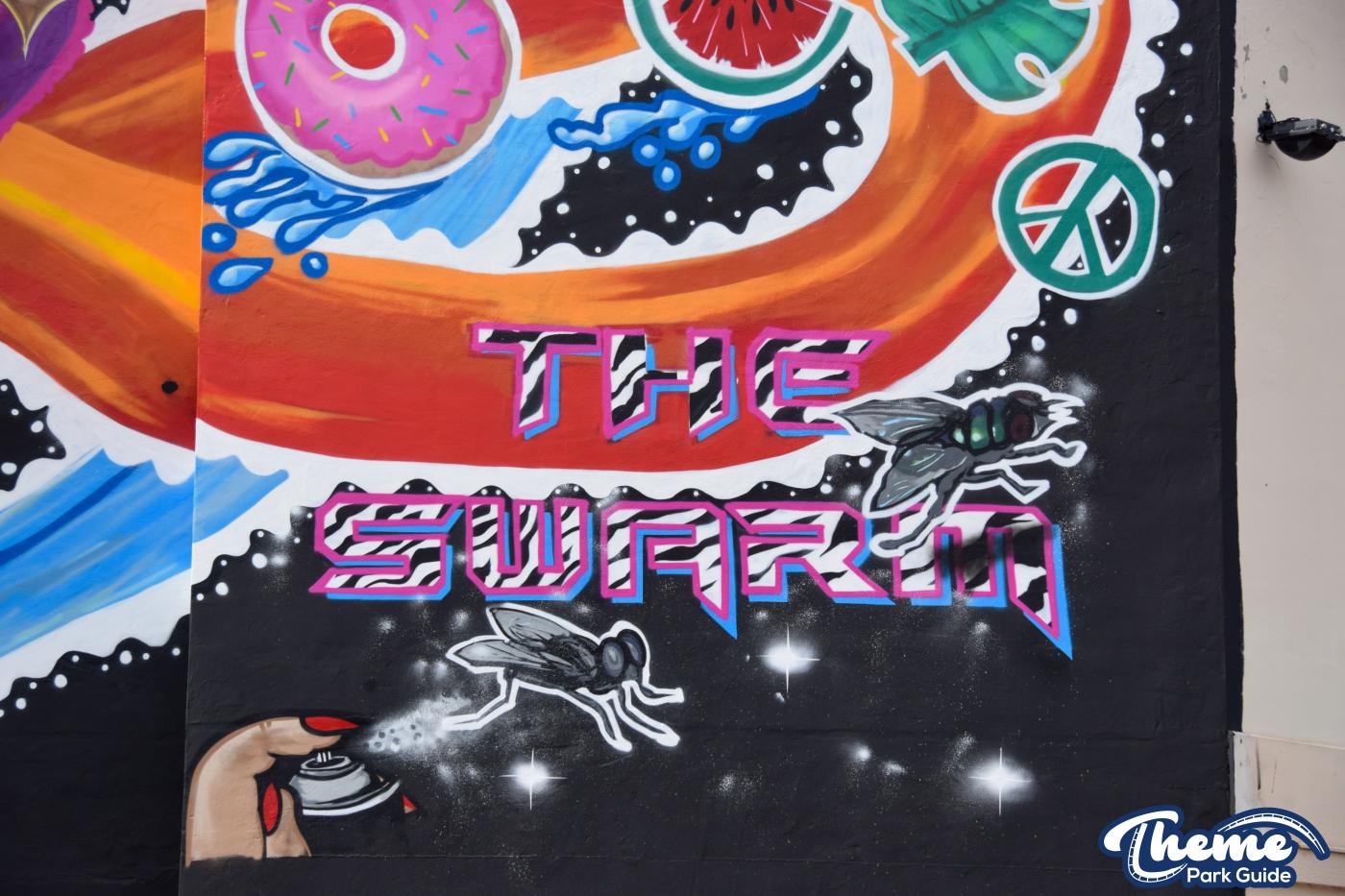 Graffiti Mural Revelled As Scaffolding Comes Down